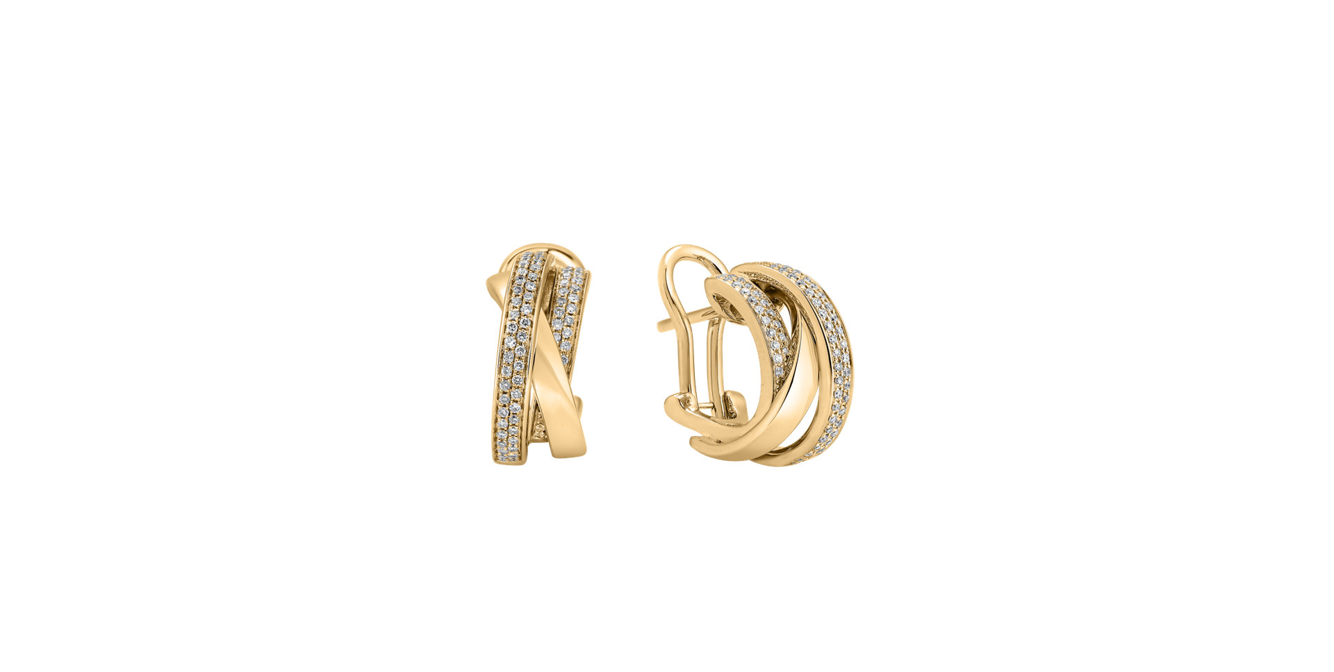 Náušnice s diamanty Miracle Labyrinth