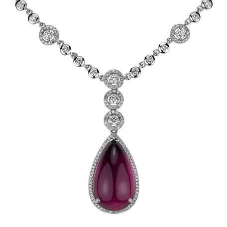 Náhrdelník s turmalínem a diamanty Royal Tear