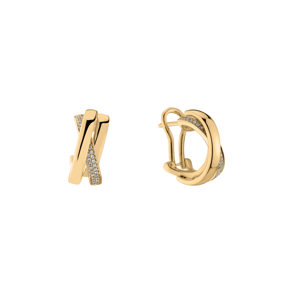 Náušnice s diamanty Miracle Labyrinth