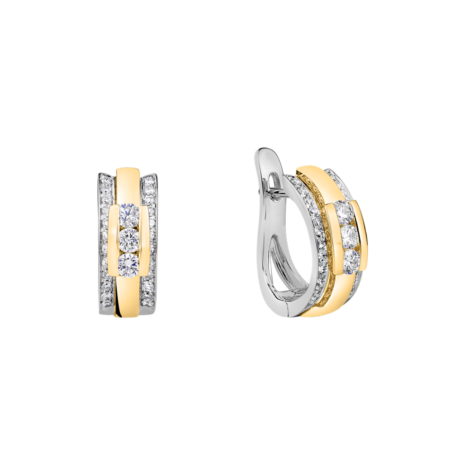 Náušnice s diamanty Amazing Mosaic