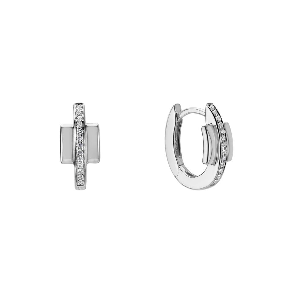 Náušnice s diamanty Midnight Streamer