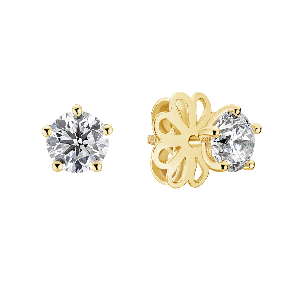 Náušnice s diamantem Star Secret