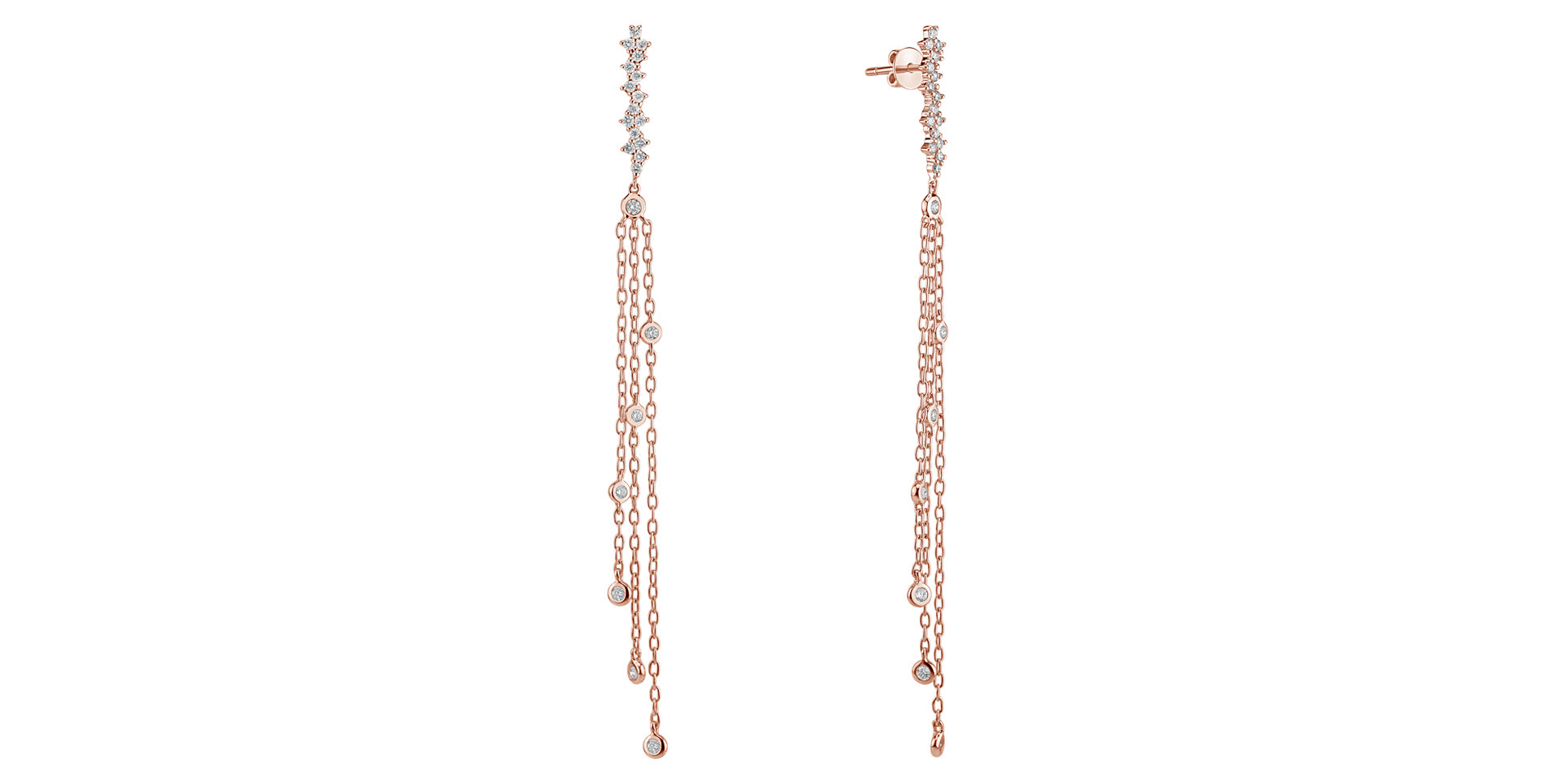 Náušnice s diamanty Sultan Waterfall