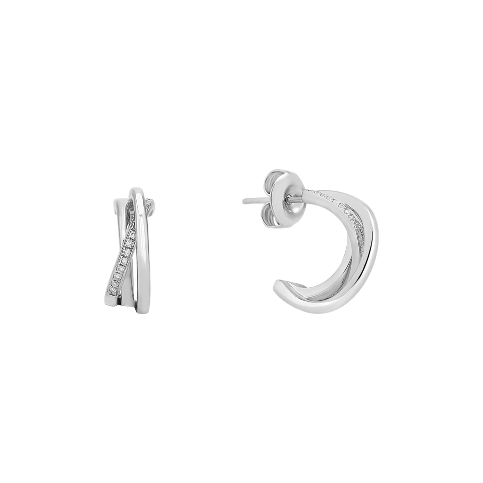 Náušnice s diamanty Infinite Dream