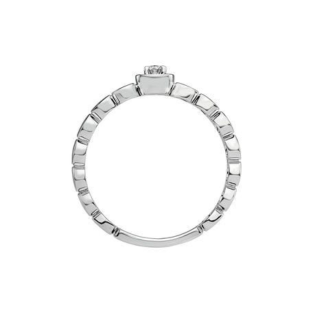 Prsten s diamantem Love Dots