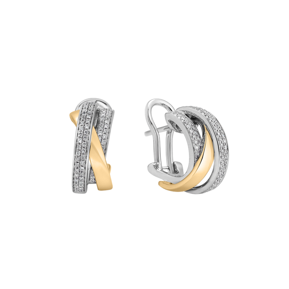 Náušnice s diamanty Miracle Labyrinth