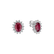 Náušnice s rubínem a diamanty Princess Sparkle3