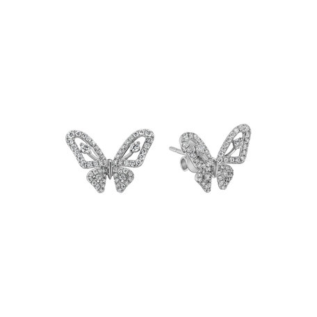 Náušnice s diamanty Trendy Wings