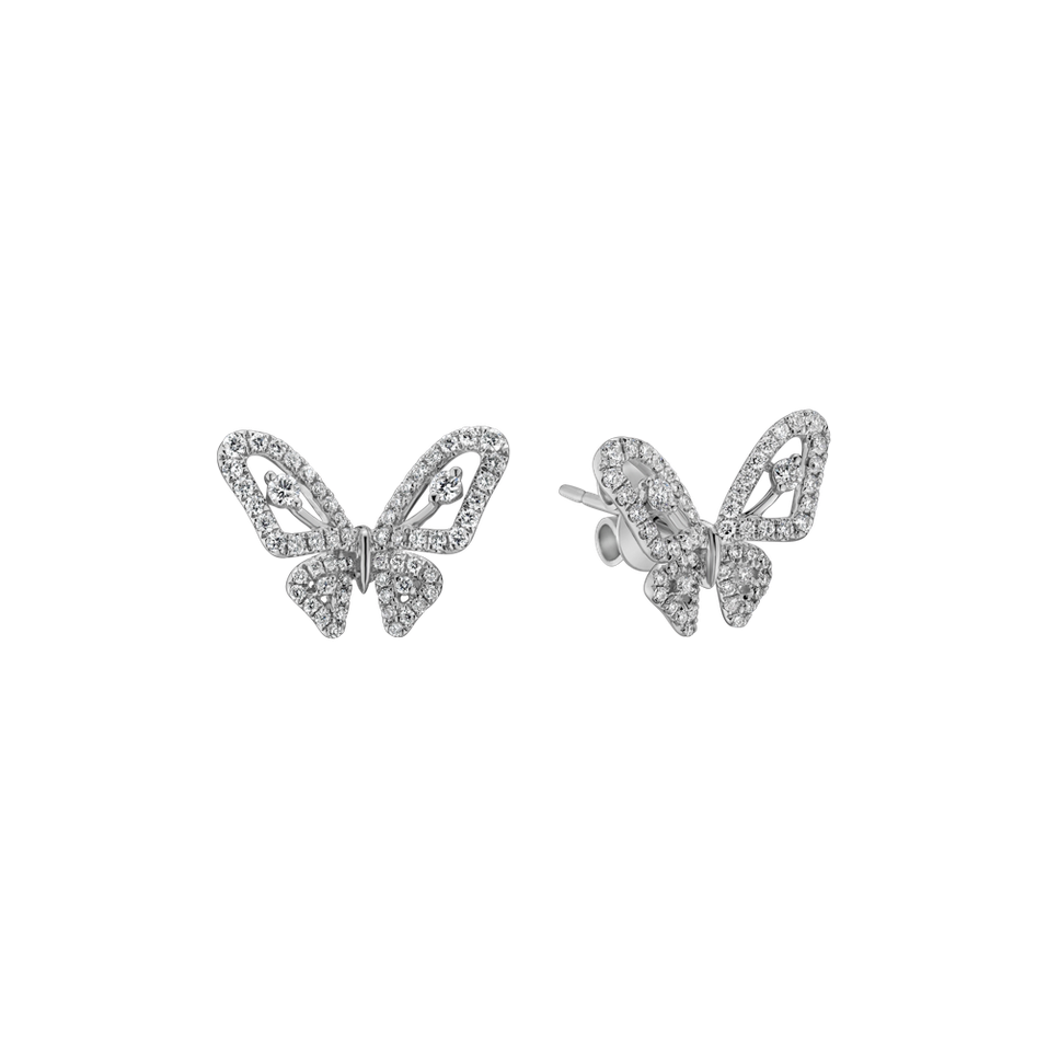 Náušnice s diamanty Trendy Wings
