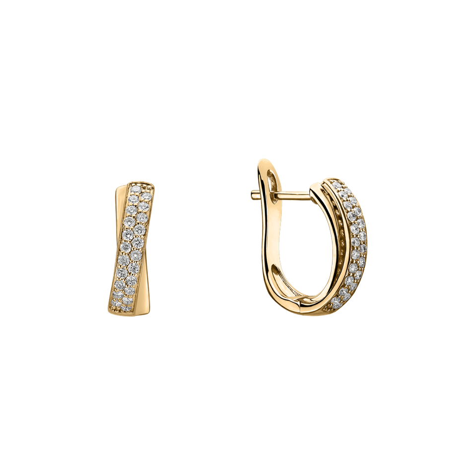 Náušnice s diamanty Sparkling Mosaic