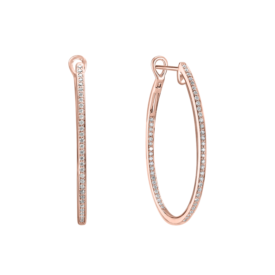 Náušnice s diamanty Eternity Gleam