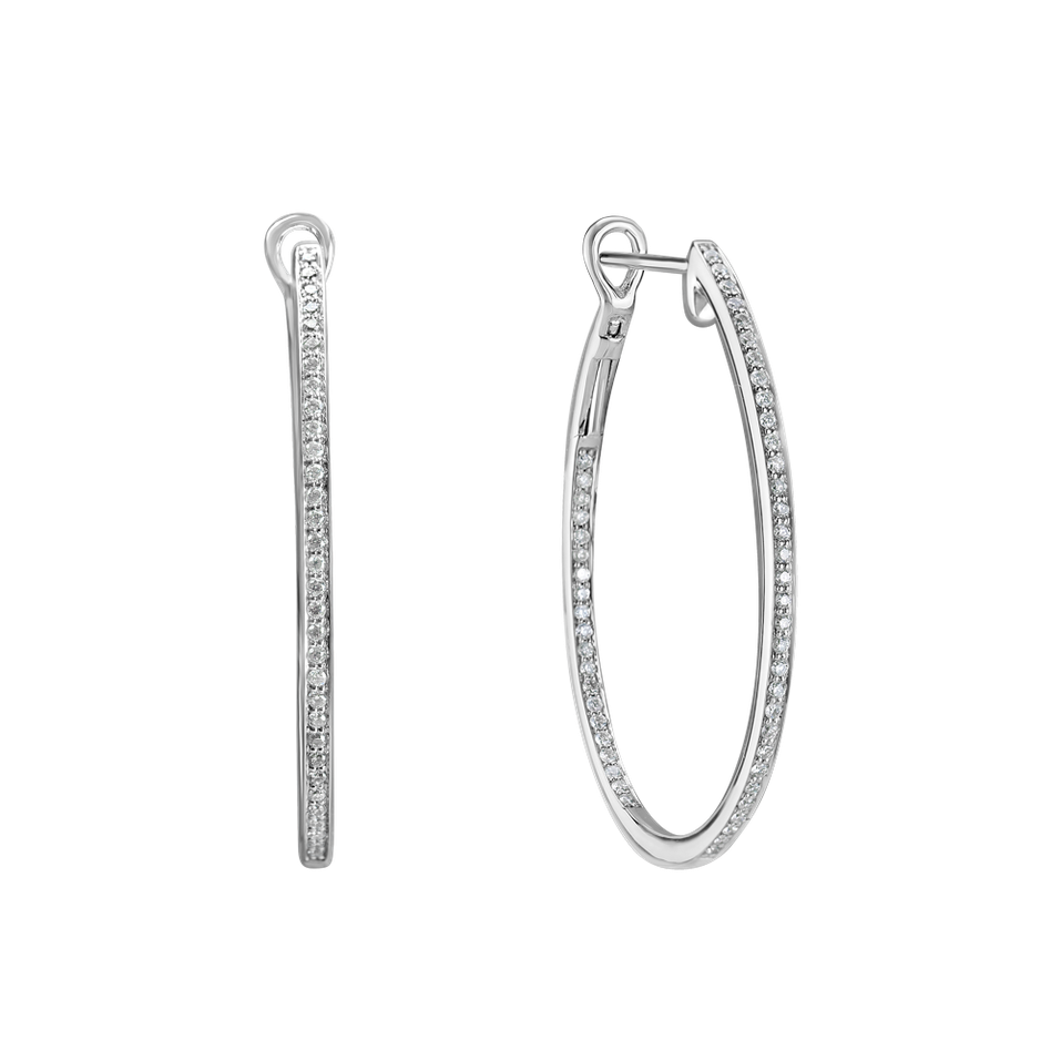 Náušnice s diamanty Eternity Gleam