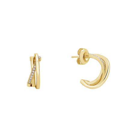 Náušnice s diamanty Infinite Dream