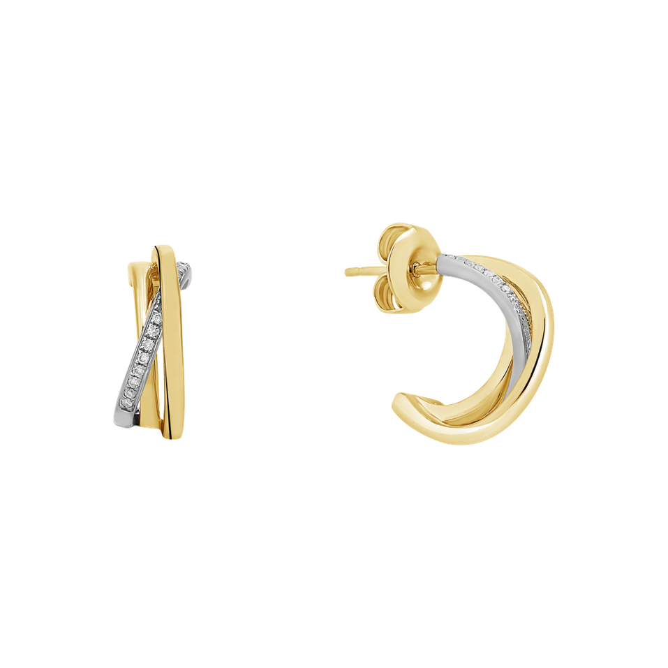 Náušnice s diamanty Infinite Dream