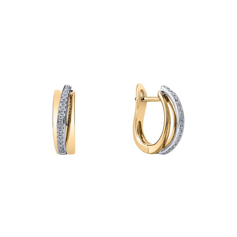 Náušnice s diamanty Magical Ray