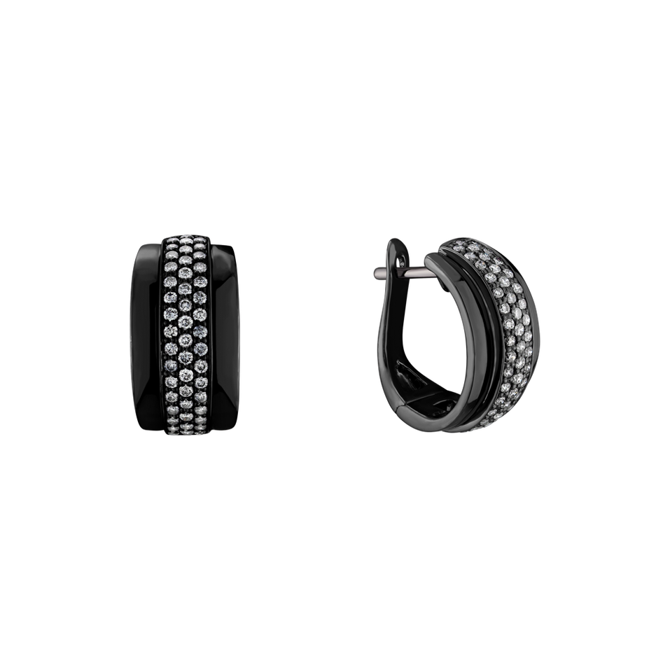 Náušnice s diamanty Snowfire