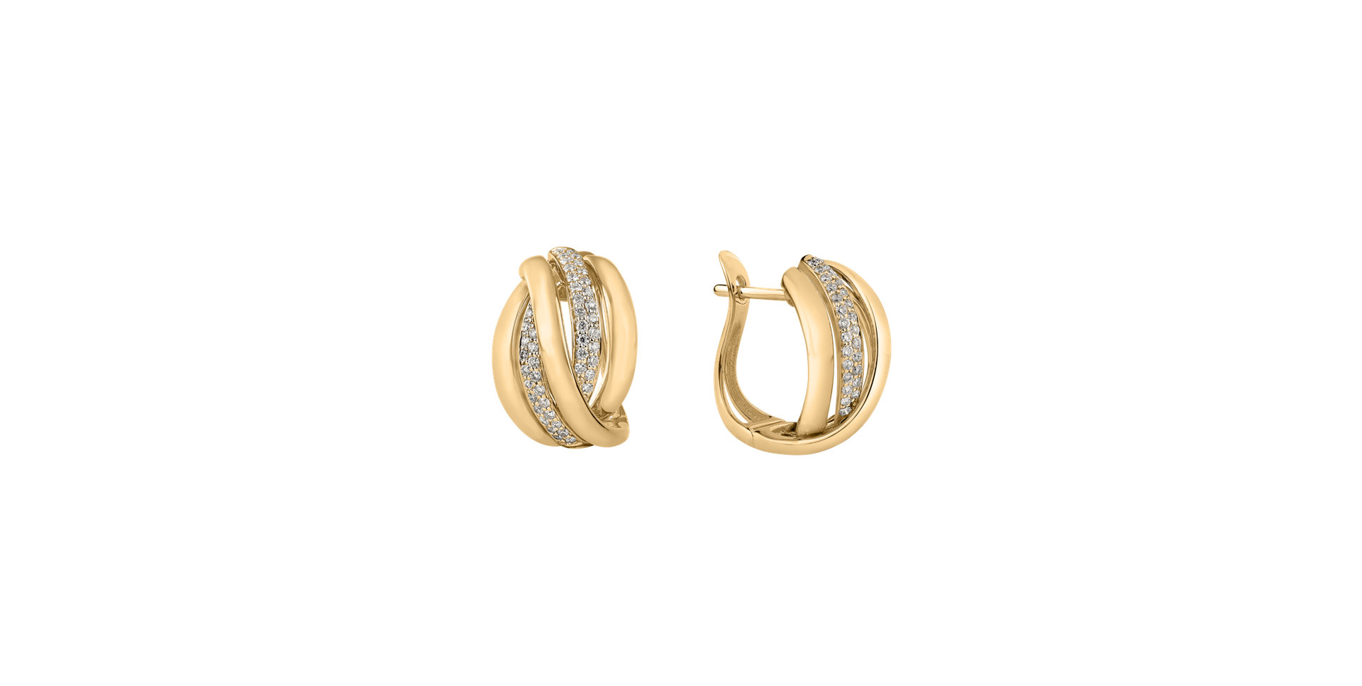 Náušnice s diamanty Festive Moment