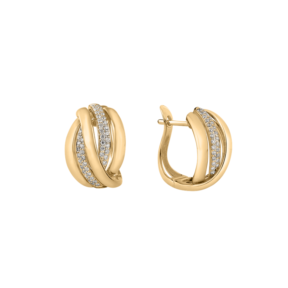 Náušnice s diamanty Festive Moment