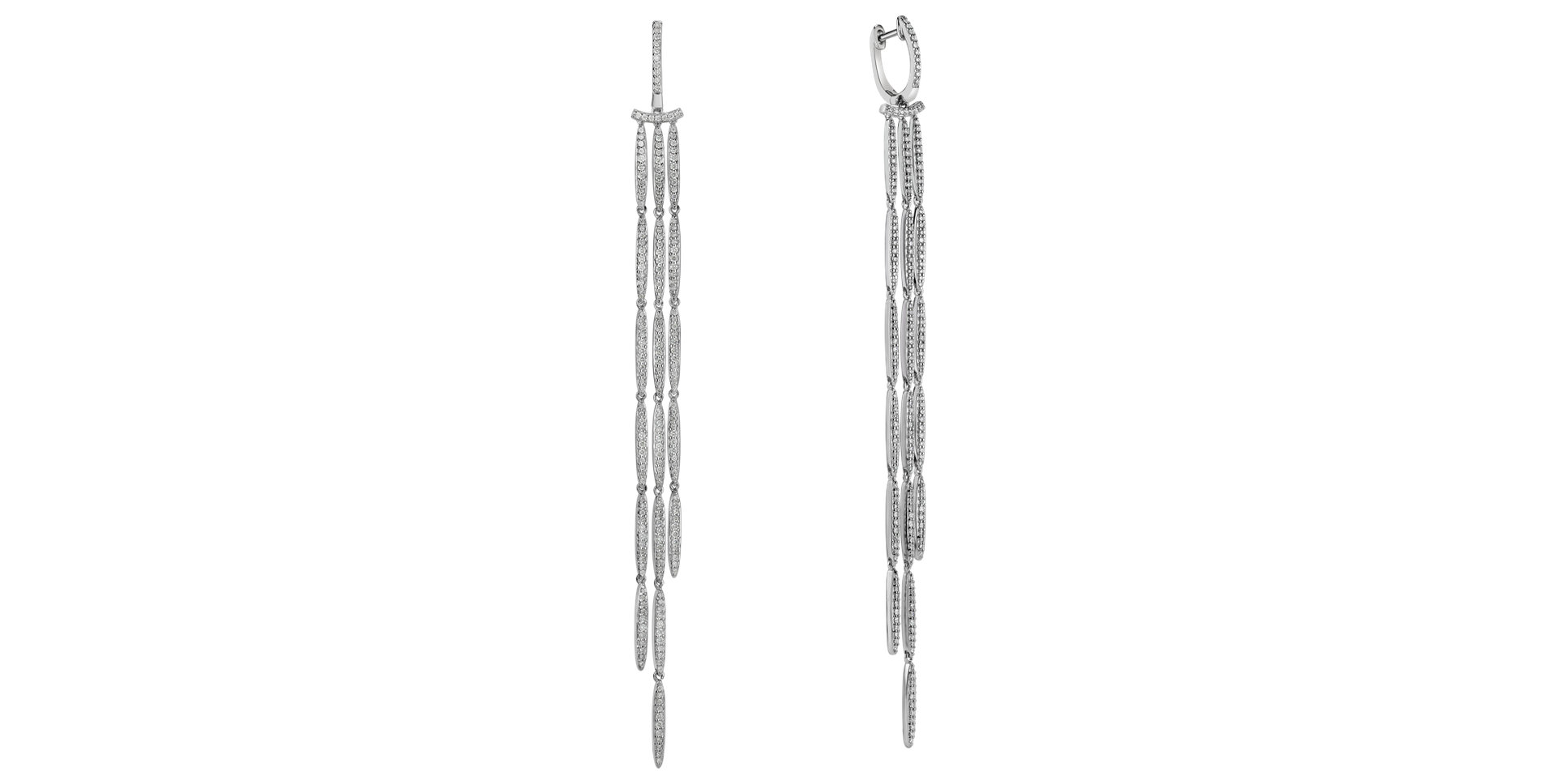 Náušnice s diamanty Splendid Waterfall