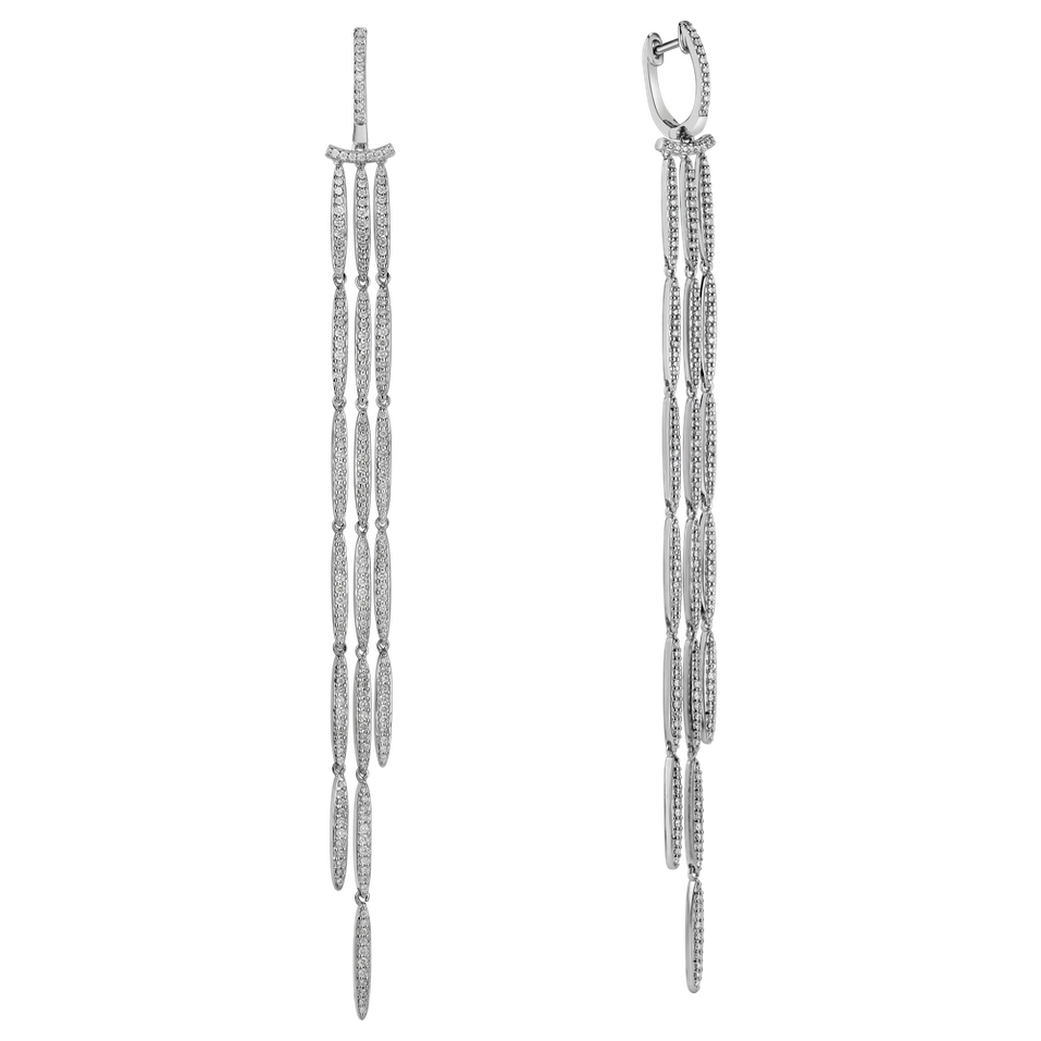 Náušnice s diamanty Splendid Waterfall