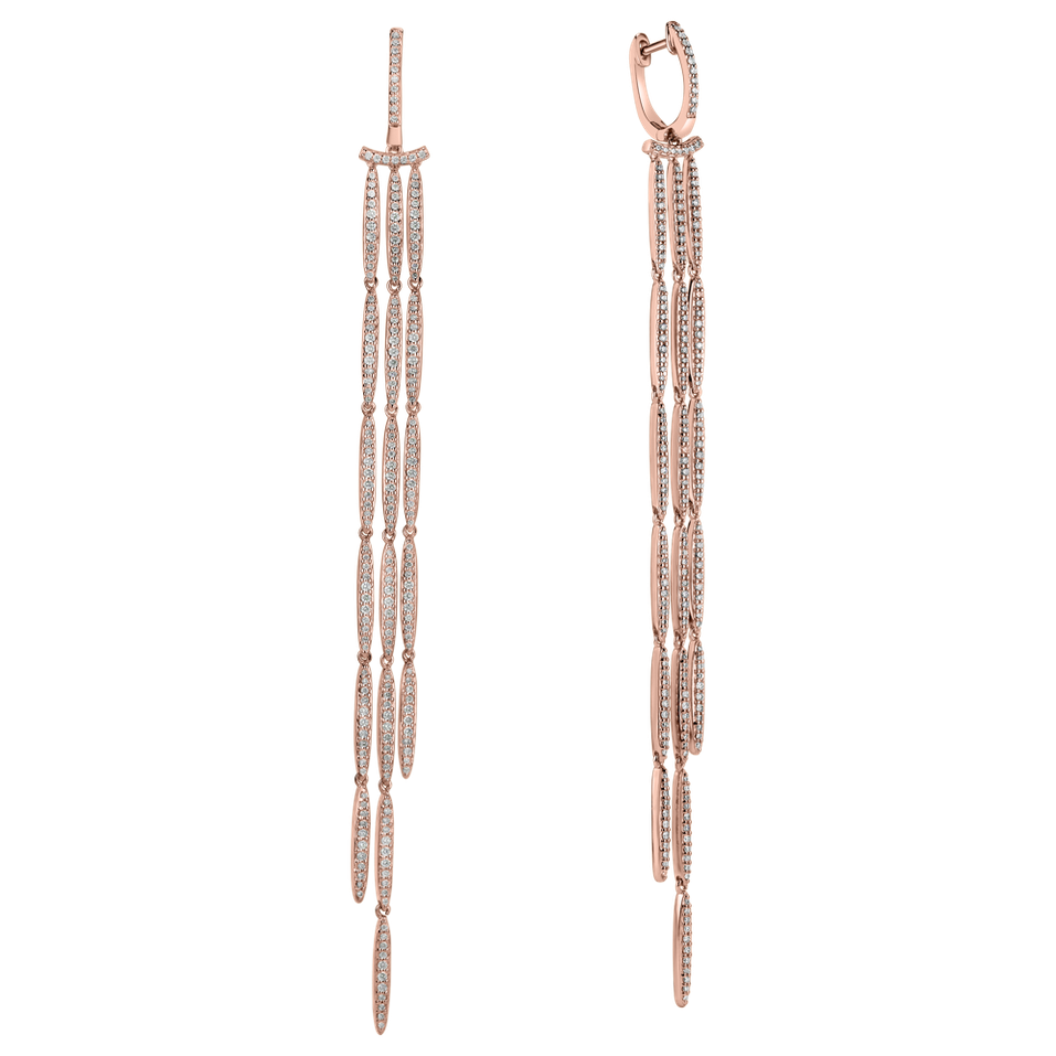 Náušnice s diamanty Splendid Waterfall