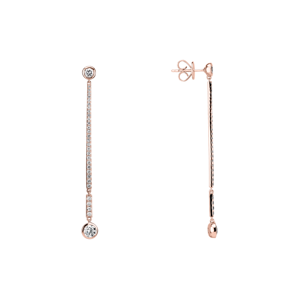 Náušnice s diamanty Luxury Line