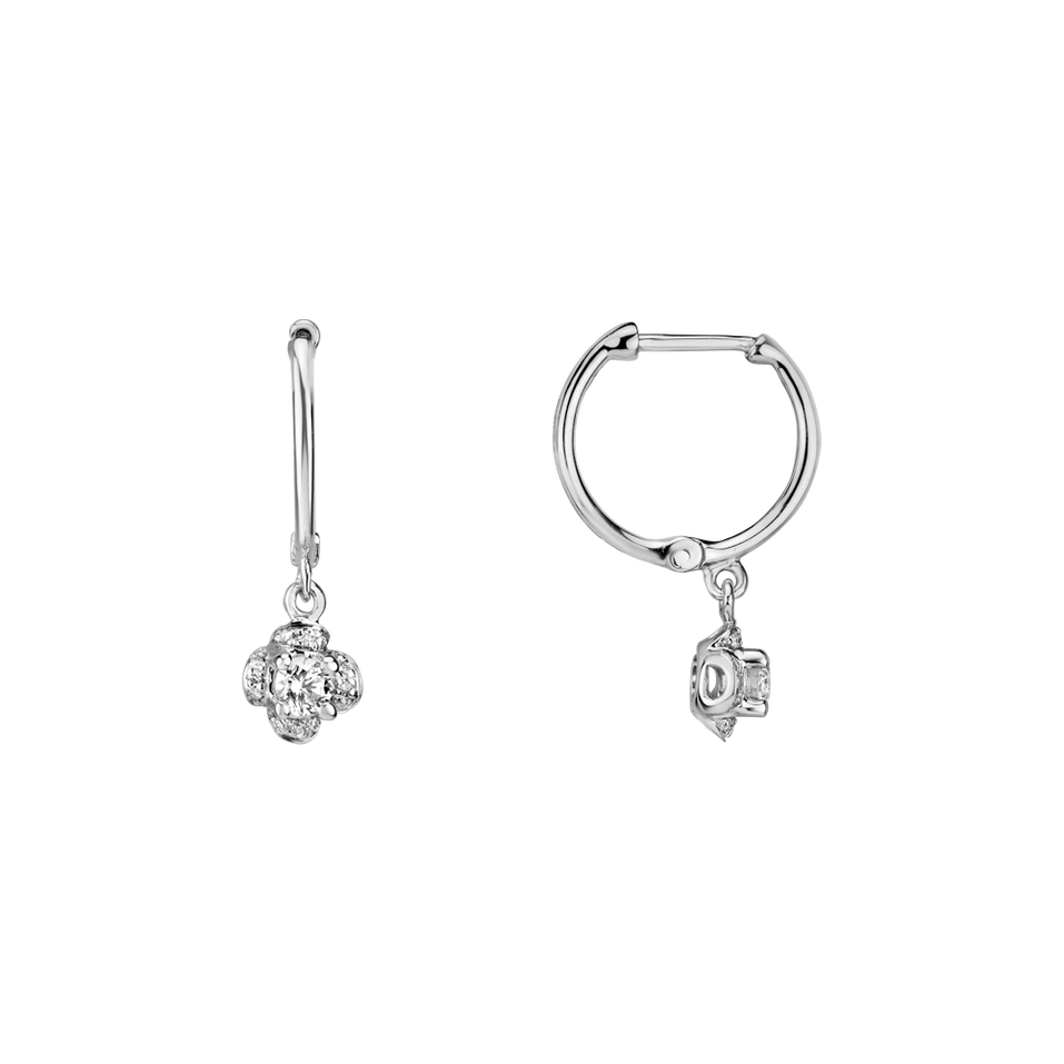 Náušnice s diamanty Brilliant Petals