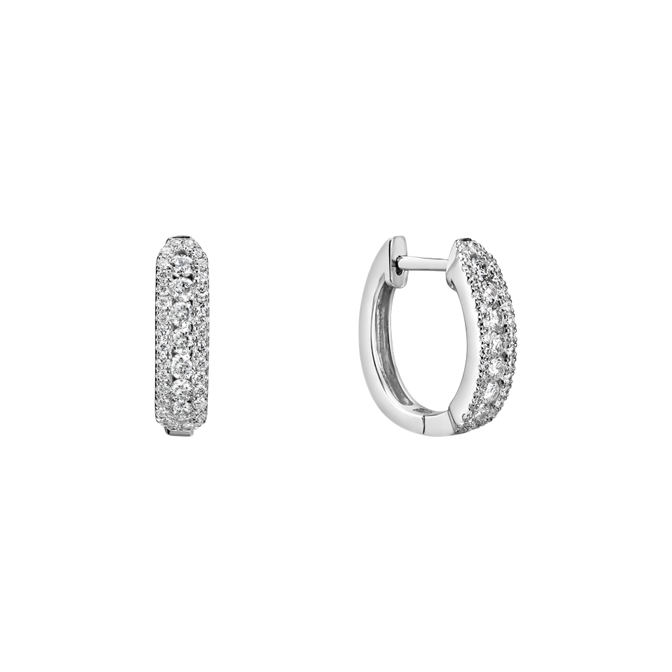 Náušnice s diamanty Midnight Dream