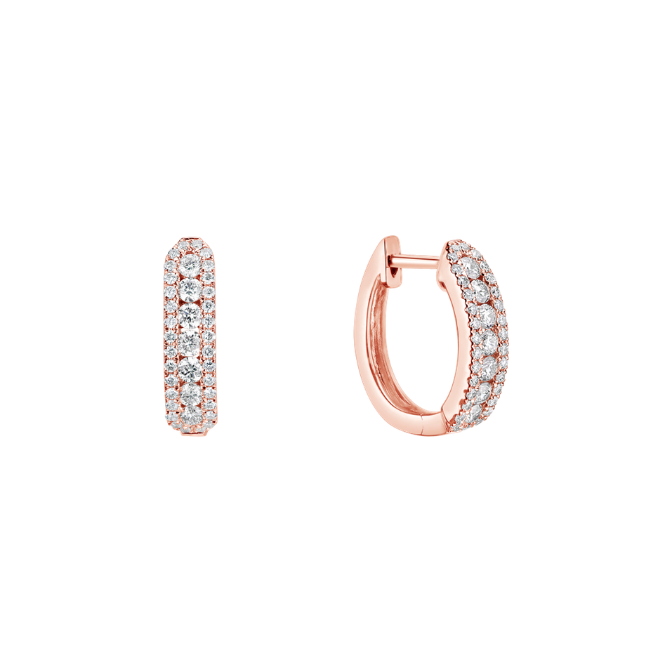 Náušnice s diamanty Midnight Dream