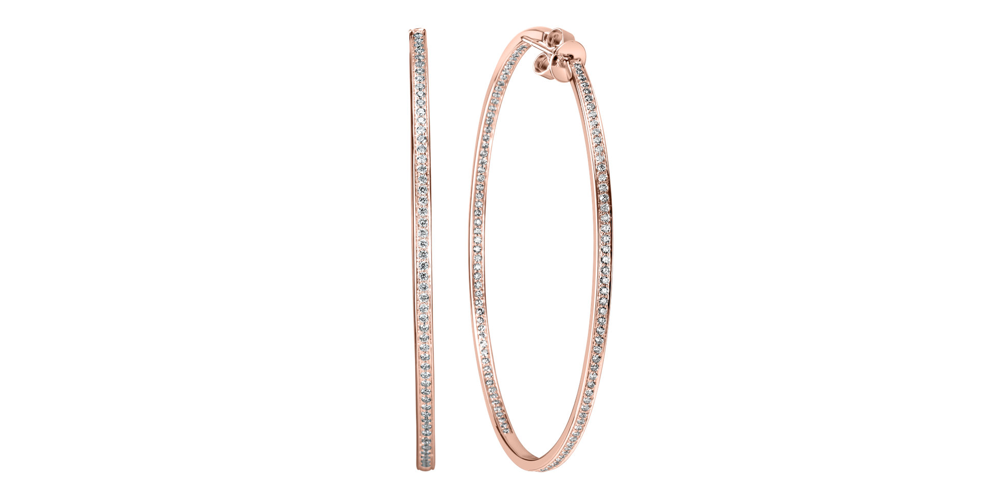 Náušnice s diamanty Sparkling Eclipse