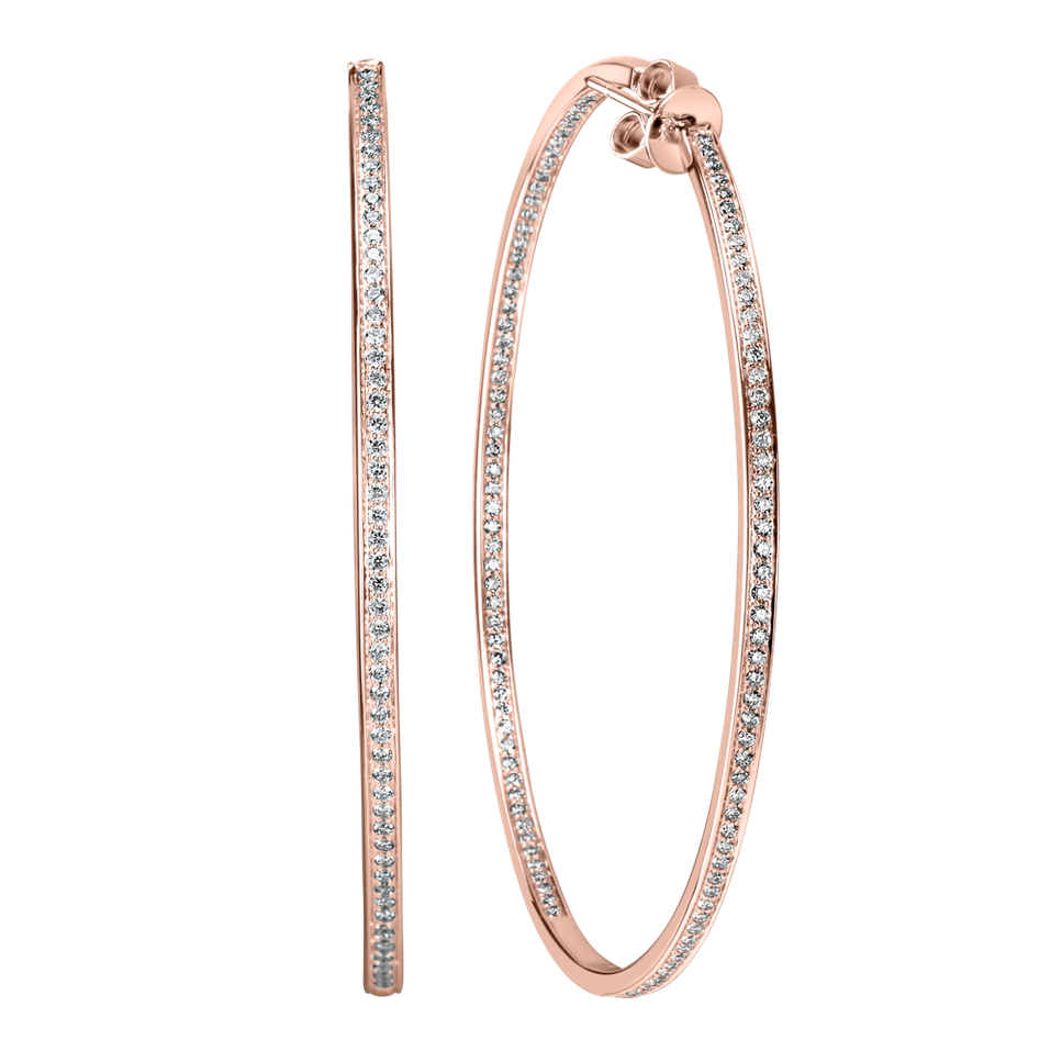 Náušnice s diamanty Sparkling Eclipse