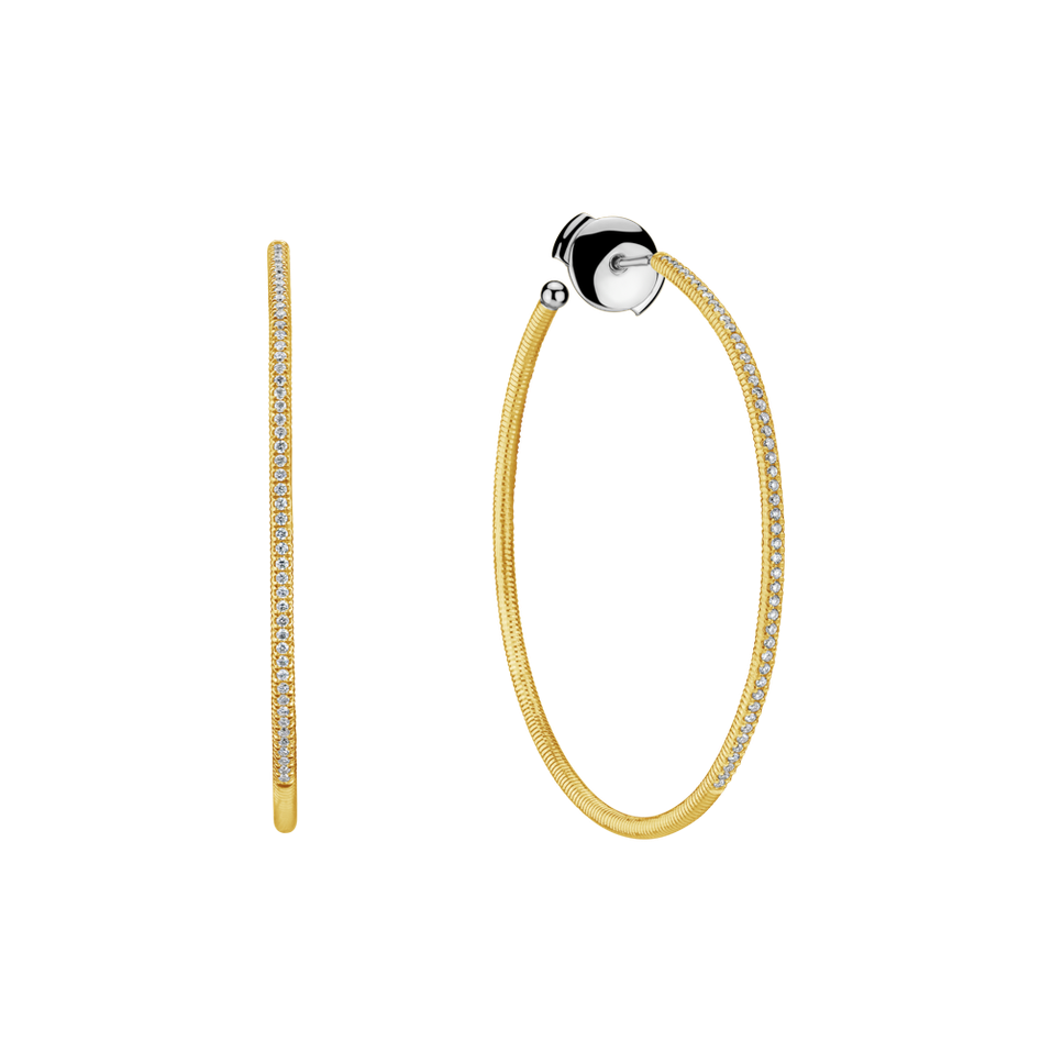 Náušnice s diamanty Alluring Loops