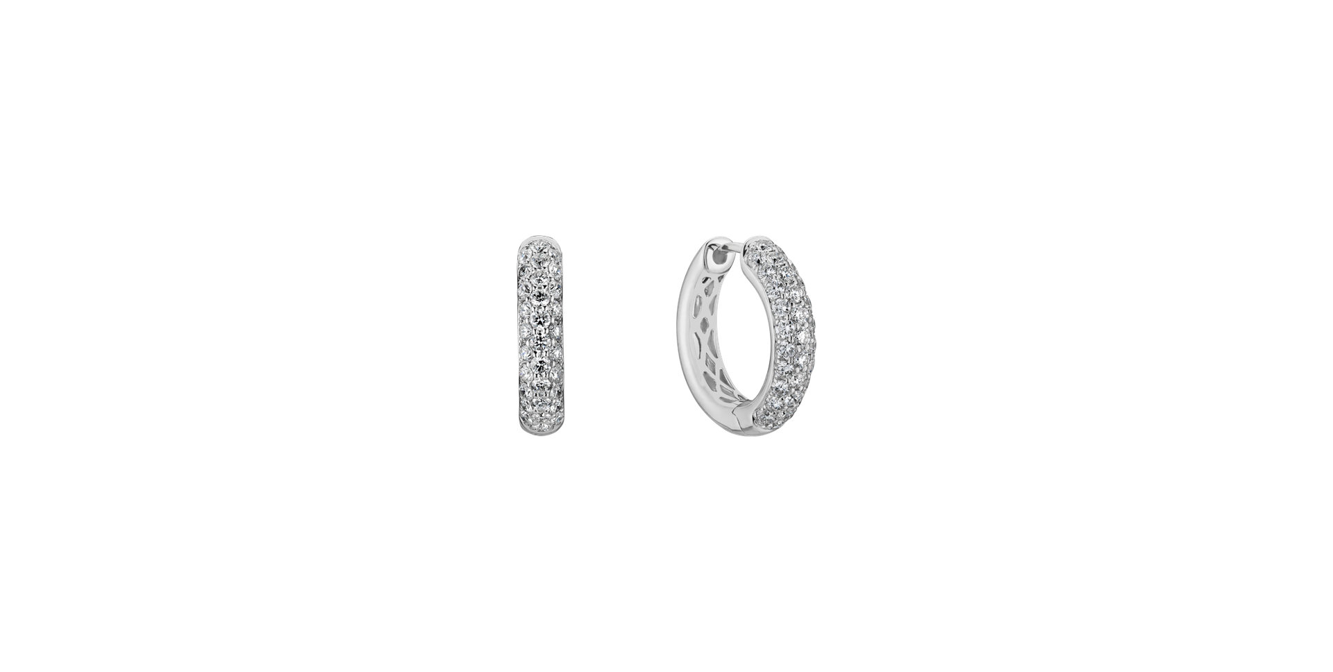 Náušnice s diamanty Enticing Loops