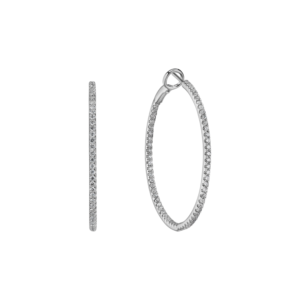 Náušnice s diamanty Mean Blizzard