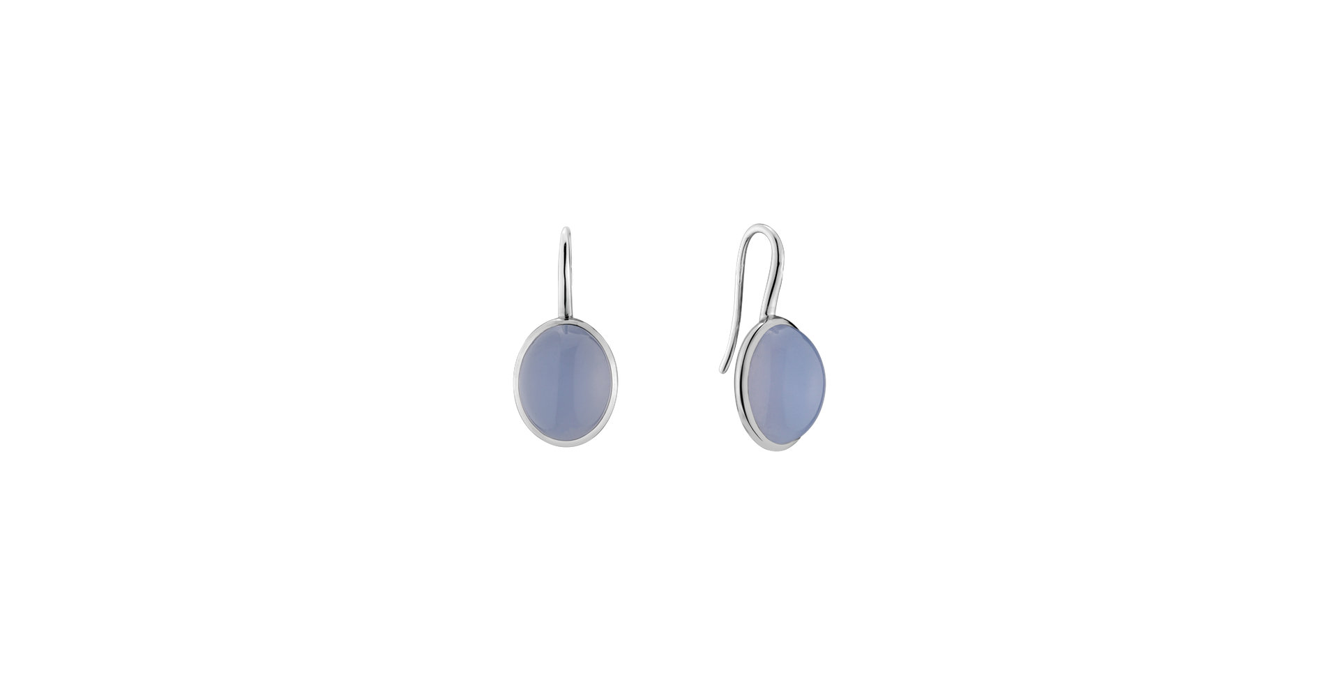 Náušnice s chalcedonem Elegant Moondust