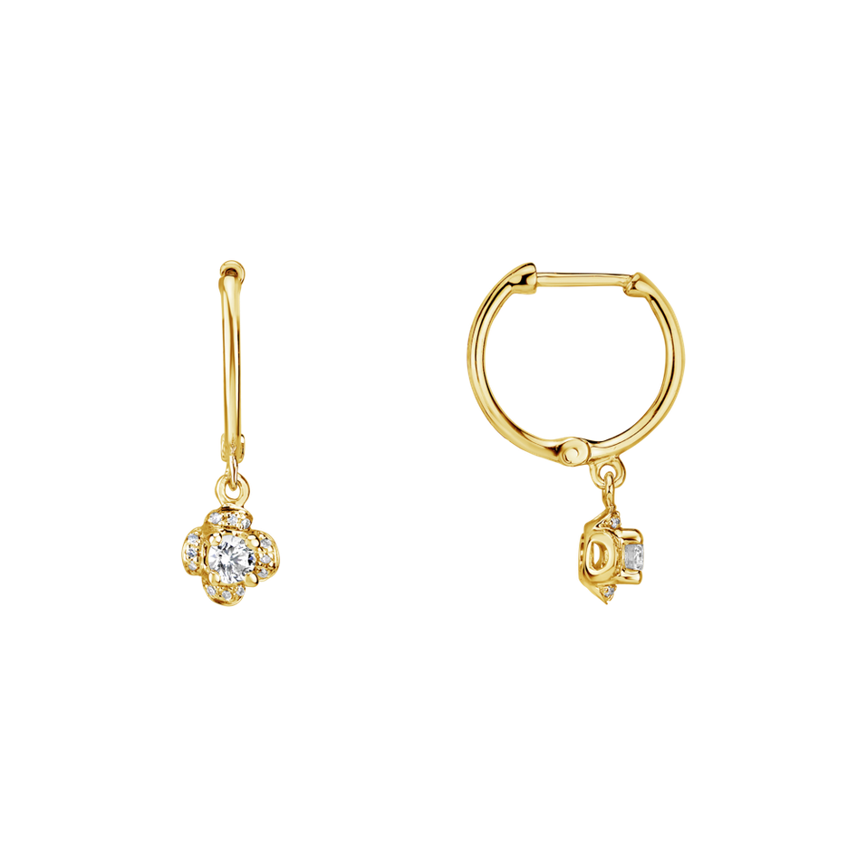 Náušnice s diamanty Brilliant Petals