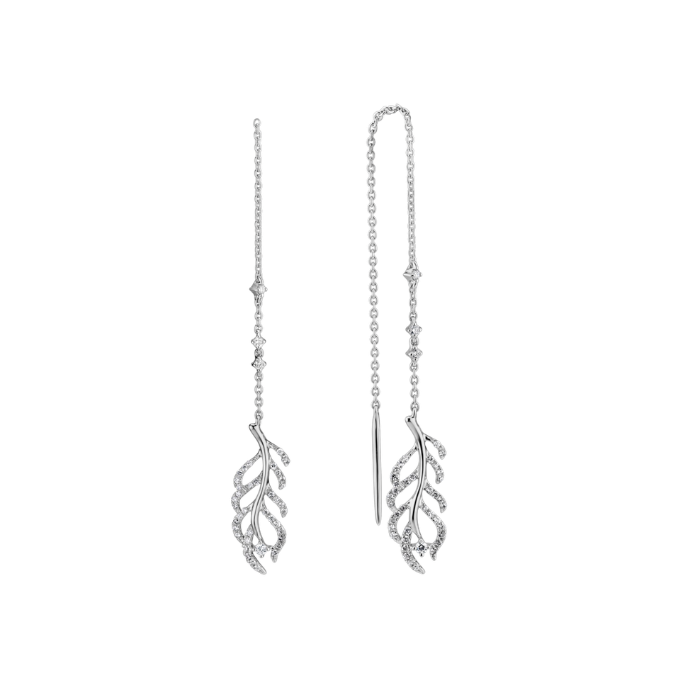 Náušnice s diamanty Starry Feather