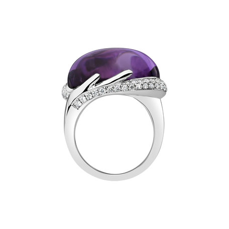 Prsten s ametystem a diamanty Gem Miracle