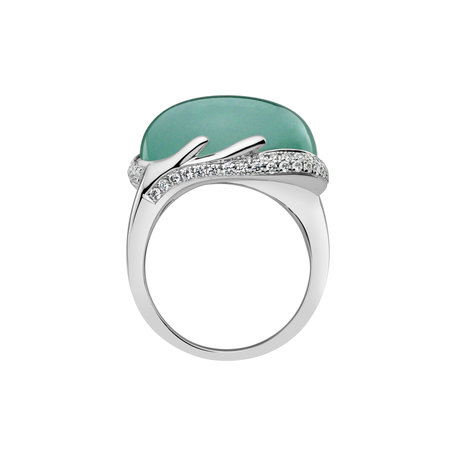 Prsten s chalcedonem a diamanty Gem Miracle