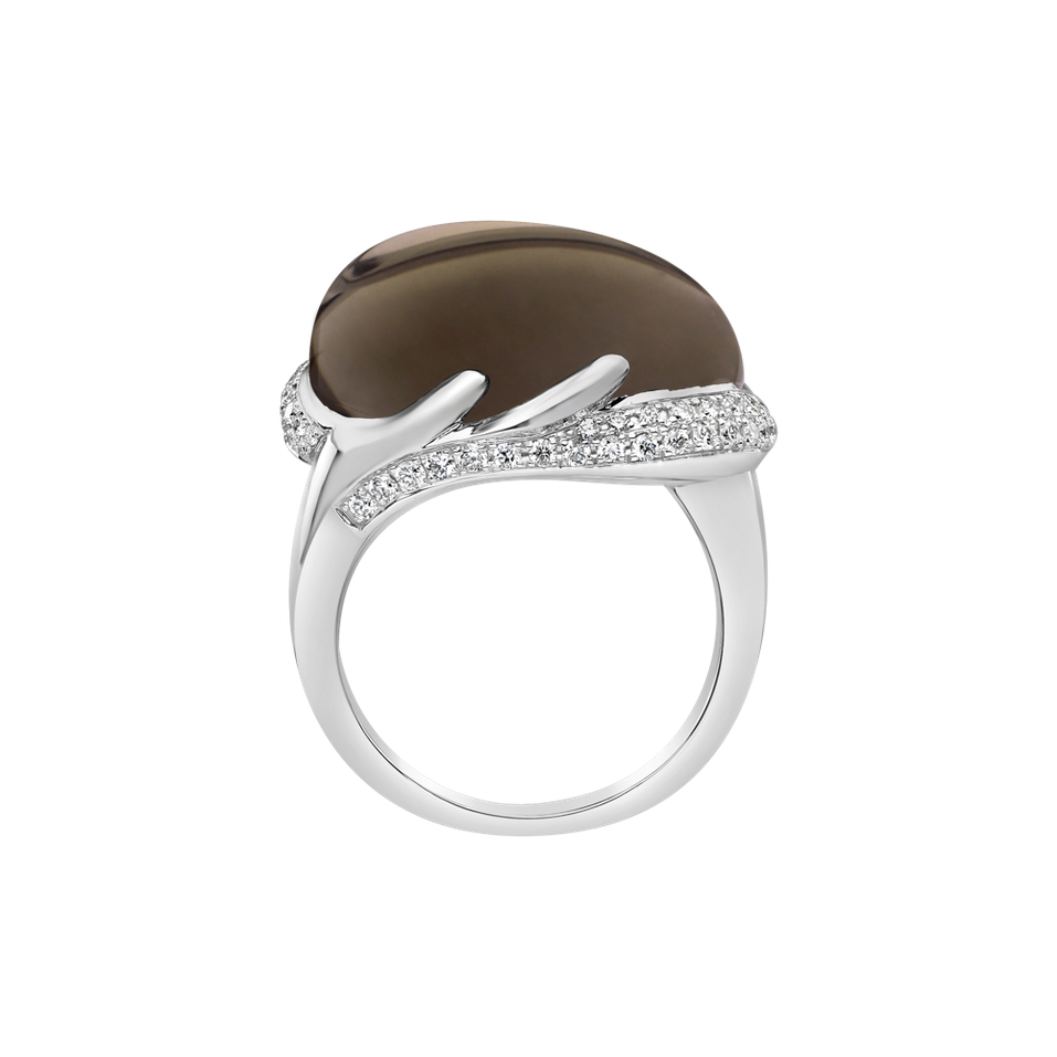 Prsten s quartzem diamanty Gem Miracle