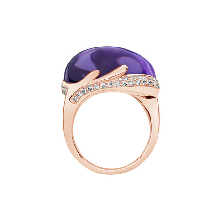 Prsten s ametystem a diamanty Gem Miracle