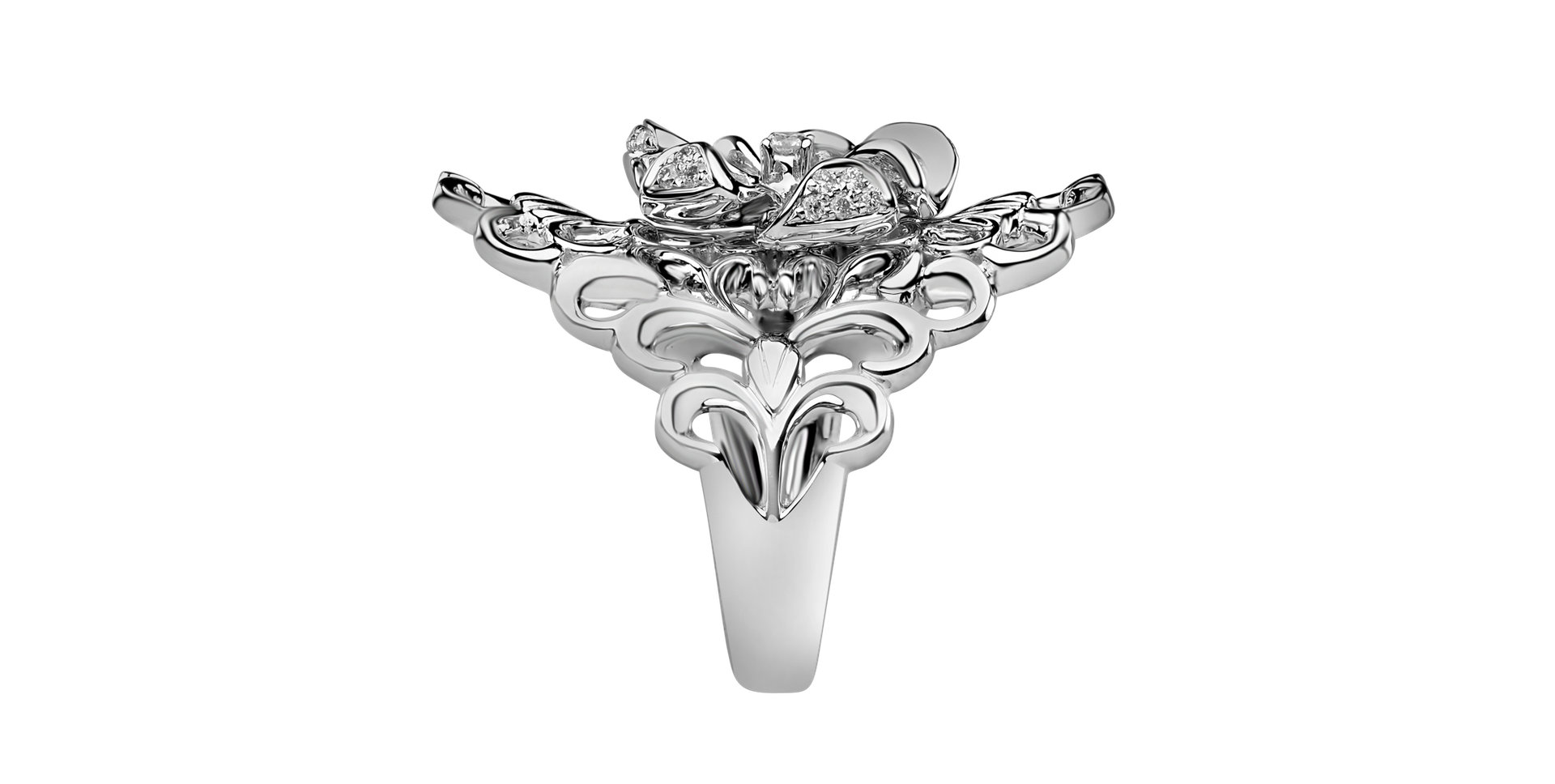 Prsten s diamanty Luxury Garden