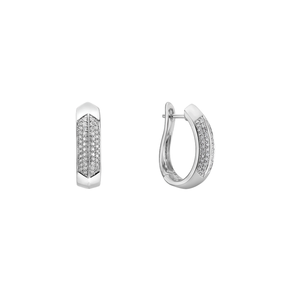 Náušnice s diamanty Space Lady