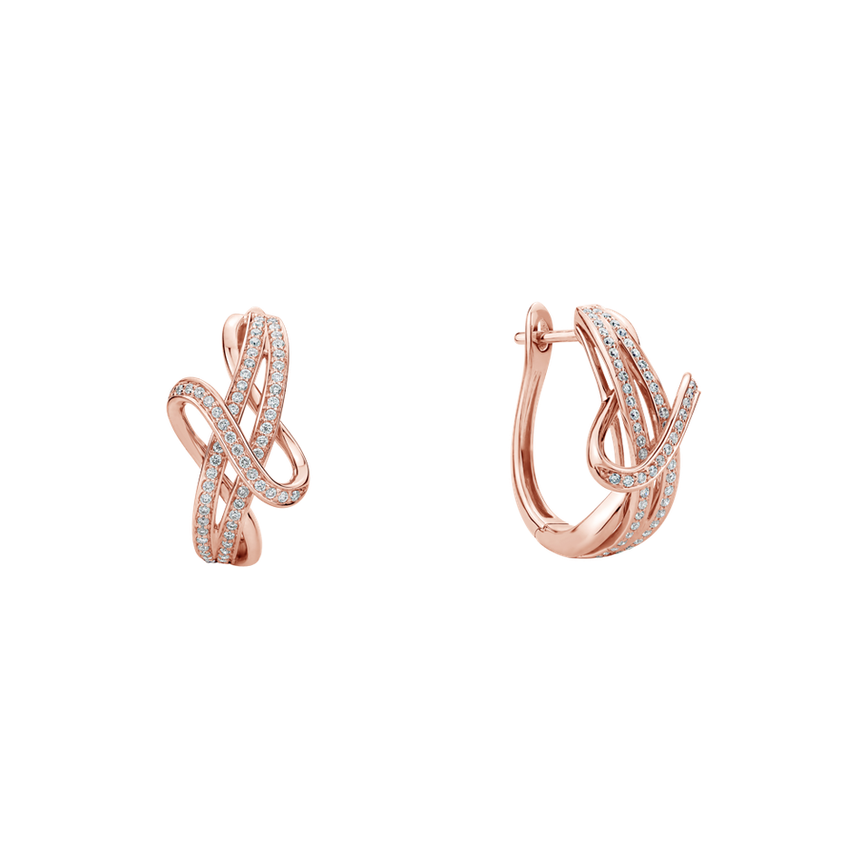 Náušnice s diamanty Glittering Symphony