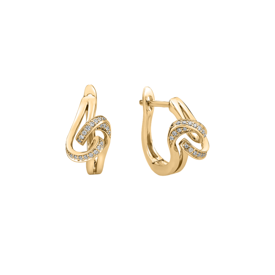 Náušnice s diamanty First Impression