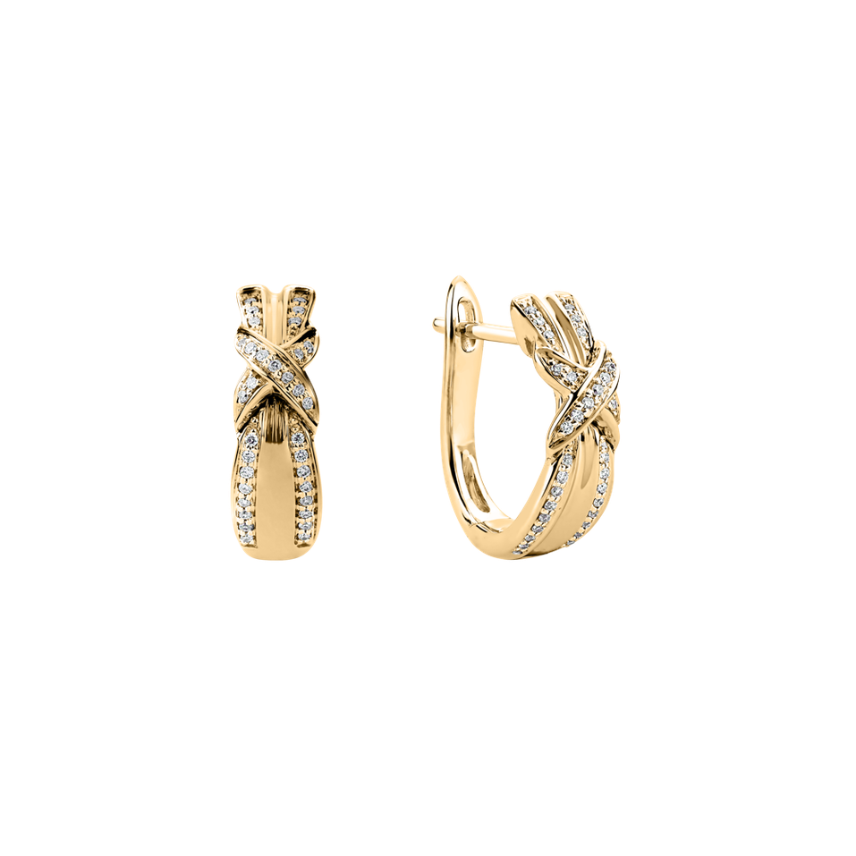 Náušnice s diamanty Best Wish