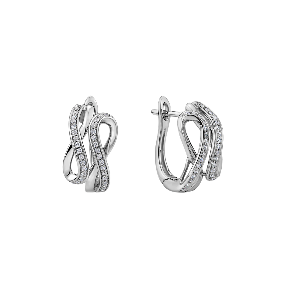 Náušnice s diamanty Infinite Moonlight