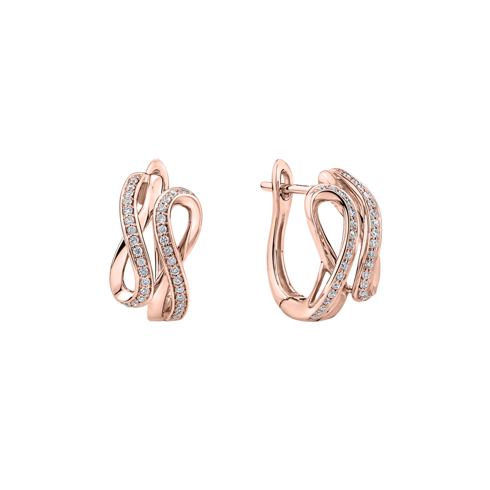 Náušnice s diamanty Infinite Moonlight