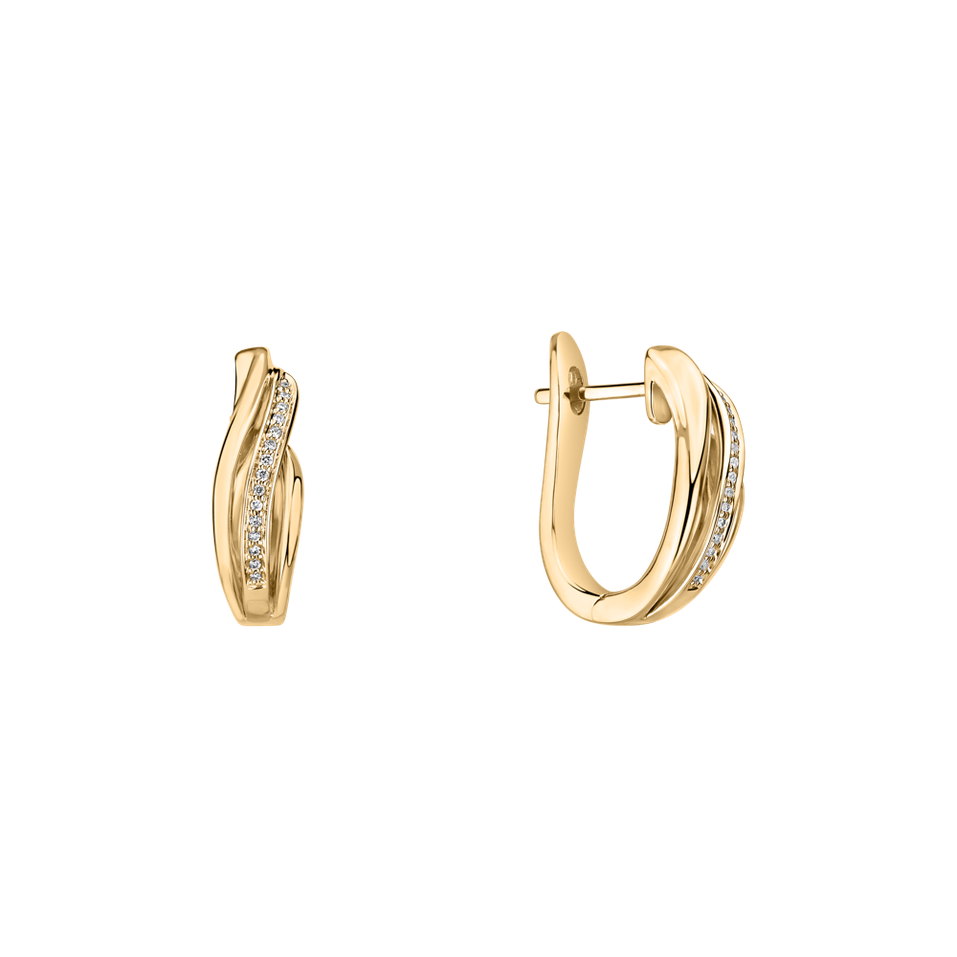 Náušnice s diamanty Precious Ray