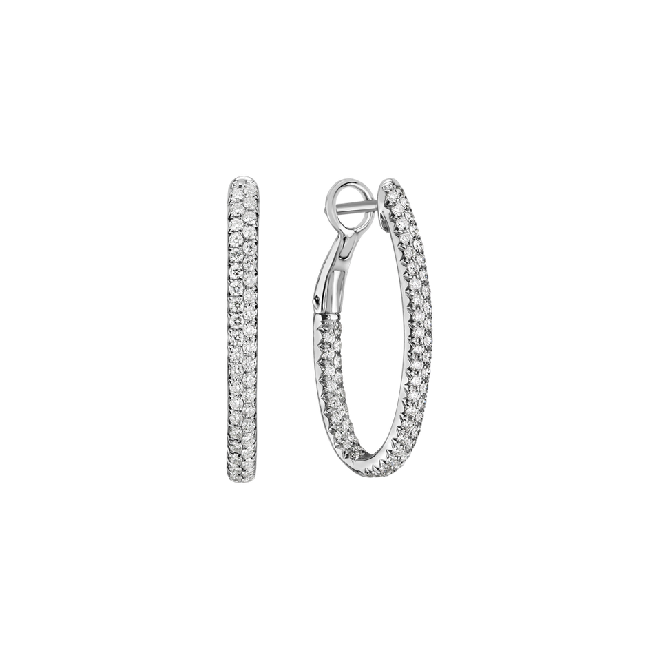 Náušnice s diamanty Inferno Courier